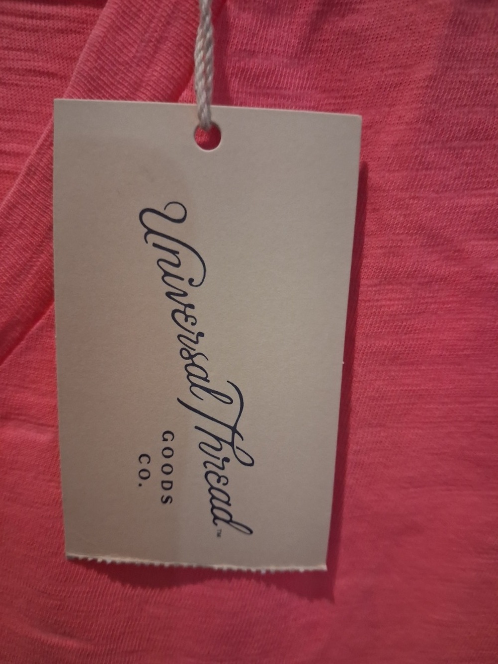 NWT--UNIVERSAL THREAD WOMEN'S PINK COTTON V-NECK TOP! - Picture 5 of 6